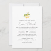 クラシックシトラスレモンサマー結婚式招待状 招待状 (正面)