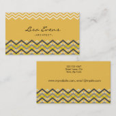 クラシックシボロンパターンイエロー名刺 名刺 (正面/裏面)