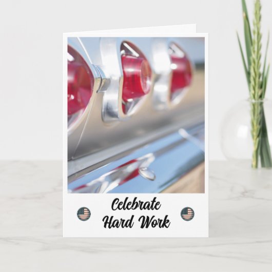 クラシックシャイン – 労働者の日カード サンキューカード (正面)