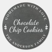 クラシックシャルボパーソナライズされたードベーキング ラウンドシール (正面)