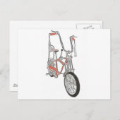 クラシックシュウィンオレンジクレート60の自転車 ポストカード (正面/裏面)