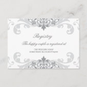 クラシックシルバーグレイ製鉄結婚工所登録簿 エンクロージャーカード (正面)