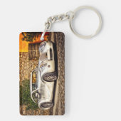 クラシックシルバースポーツカー キーホルダー (裏面)