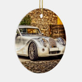 クラシックシルバースポーツカー セラミックオーナメント (右)
