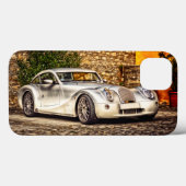 クラシックシルバースポーツカー Case-Mate iPhoneケース (裏面 (横))
