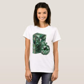 クラシックシルバー抽象芸術デザイン v3 tシャツ (正面フル)