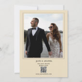 クラシックシンプルエレガントフローラ結婚式招待状 招待状 (裏面)