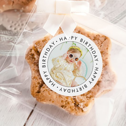 クラシックシンプルカスタム写真 ラウンドシール