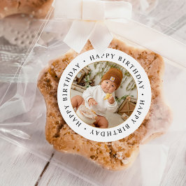 クラシックシンプルカスタム写真 ラウンドシール