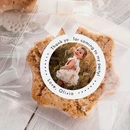 クラシックシンプルカスタム写真 ラウンドシール