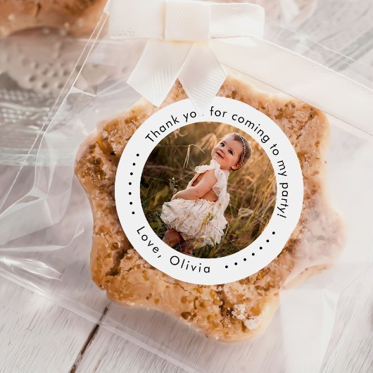 クラシックシンプルカスタム写真 ラウンドシール