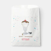 クラシックシンプルキャンディエイティーズ誕生日アイスクリーム フェイバーバッグ (正面)