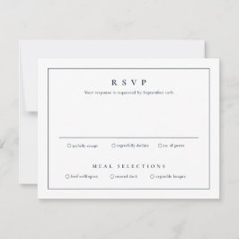 クラシックシンプルクリーンエレガントウェディング 招待状