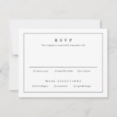 クラシックシンプルクリーンエレガントウェディング 招待状 (正面)