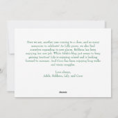 クラシックシンプルグリーンメリークリスマス三枚写真 シーズンカード (裏面)