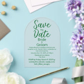 クラシックシンプルサンパトリックの日フロステッド結婚ズ アクリル招待状 (インサイチュ (ウェディング))