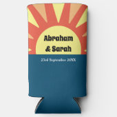 クラシックシンプルサンライズリバーシブル結婚式の引き出物 スリム缶クーラー (正面)