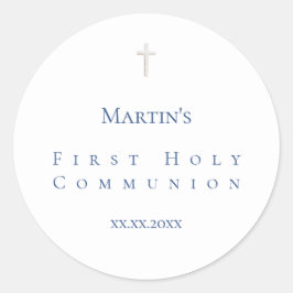 クラシックシンプルファーストホーリーコミュニオン ラウンドシール