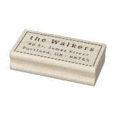 クラシックシンプルフレーム名とアドレス ラバースタンプ (スタンプ)