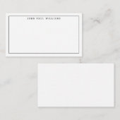 クラシックシンプルプロフェッショナルフォーマルシ縁どン ノートカード (正面/裏面)