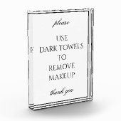 クラシックシンプルホワイトバスルーム化粧タオルブロック フォトブロック (左)