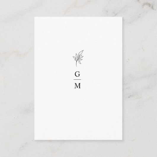 クラシックシンプルミニマルありがとうエンクロージャカード エンクロージャーカード (裏面)