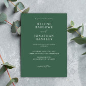 クラシックシンプルミニマルモダンリストエレガント結婚式 招待状