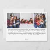 クラシックシンプルメリークリスマスエイト シーズンカード (裏面)