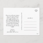 クラシックシンプルメリークリスマスフルフォト シーズンポストカード (裏面)