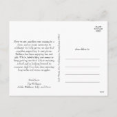 クラシックシンプルメリークリスマスワンフォト シーズンポストカード (裏面)