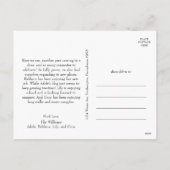 クラシックシンプルメリークリスマス縦3枚フォト シーズンポストカード (裏面)