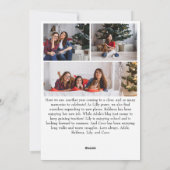 クラシックシンプルメリークリスマス縦7枚フォト シーズンカード (裏面)