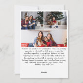 クラシックシンプルメリークリスマス縦8枚フォト シーズンカード (裏面)