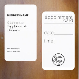 クラシックシンプルロゴアポイントメントカード 名刺