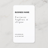 クラシックシンプルロゴアポイントメントカード 名刺 (裏面)