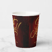 クラシックシンプルヴィンテージ「たった今結婚しました」結婚の 紙コップ (左)