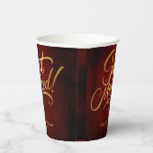 クラシックシンプルヴィンテージ「たった今結婚しました」結婚の 紙コップ (右)