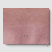 クラシックシンプル写真水彩記念碑 ゲストブック (裏面)