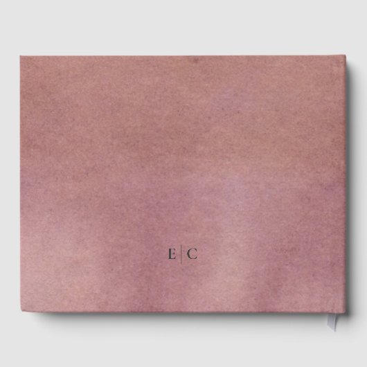 クラシックシンプル写真水彩記念碑 ゲストブック (裏面)