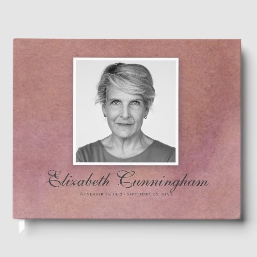 クラシックシンプル写真水彩記念碑 ゲストブック (正面)