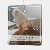 クラシックシンプル写真追悼式 セラミックオーナメント (左)