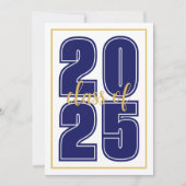 クラシックシンプル台本大学院写真卒業 案内状 (正面)