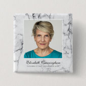 クラシックシンプル大理石記念碑 缶バッジ (正面)