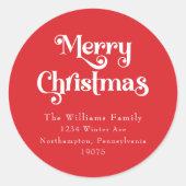 クラシックシンプル封筒用シール ラウンドシール (正面)