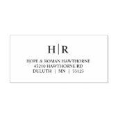 クラシックシンプル差出人住所 セルフインキングスタンプ (デザイン)