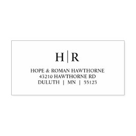 クラシックシンプル差出人住所 セルフインキングスタンプ