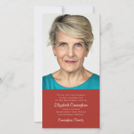 クラシックシンプル記念碑 サンキューカード