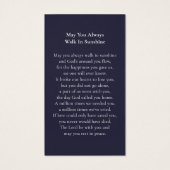 クラシックシンプル追葬祈りの言葉カード (裏面)