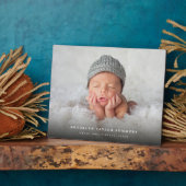 クラシックシンプル黒グラデーショモダンン写真 フォトプラーク (側面)