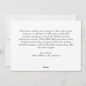 クラシックシンプル・メリー・クリスマス年レビュー シーズンカード (裏面)